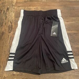 Adidas Black and White Sports Shorts